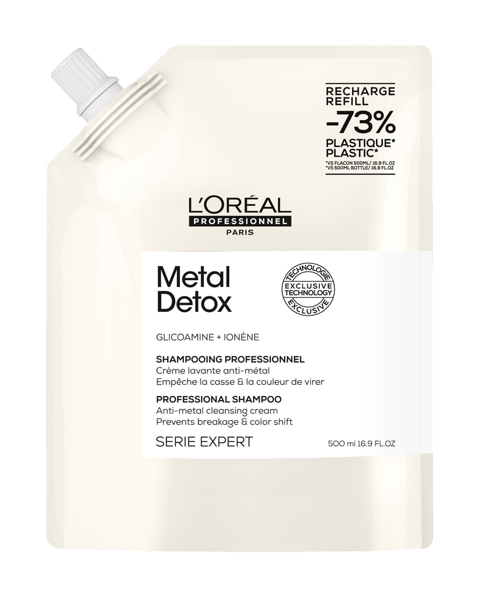 L'Oréal Professionnel - Recarga Champú Detox sin sulfatos Cabello Dañado y Teñido Serie Expert 500ml L'Oréal Professionnel. - Image 1