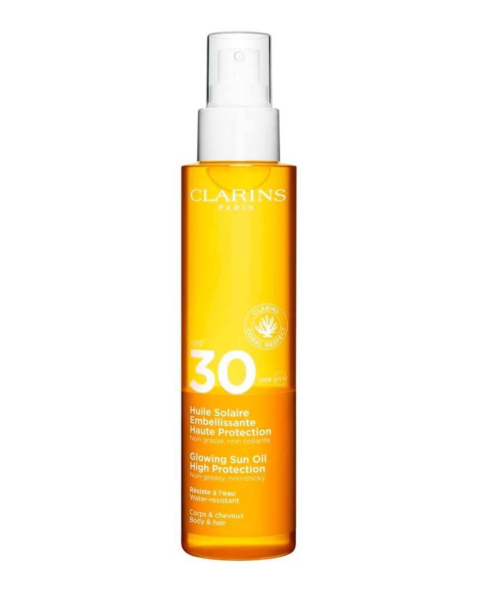 Clarins - Aceite Solar Embellecedor Alta Protección SPF 30 Clarins. - Image 1