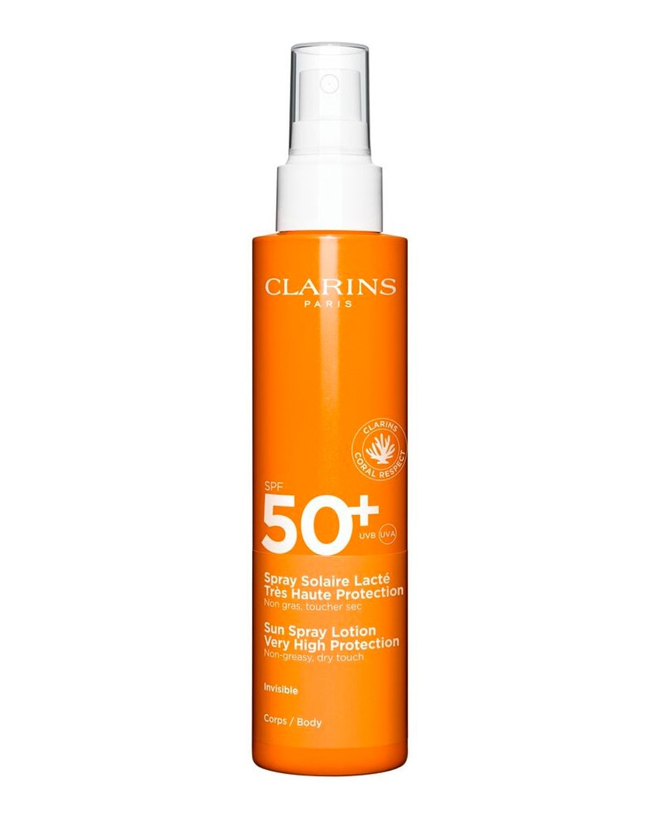 Clarins - Spray Solar Lácteo Muy Alta Protección SPF 50+ Clarins. - Image 1