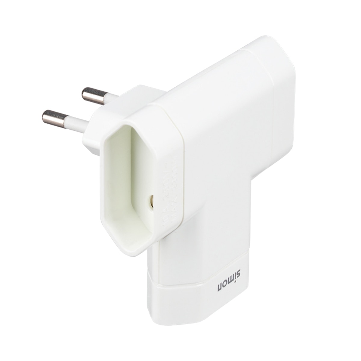 SIMON - Adaptador Eléctrico Triple Lateral 10A 250V Simon. - Image 1