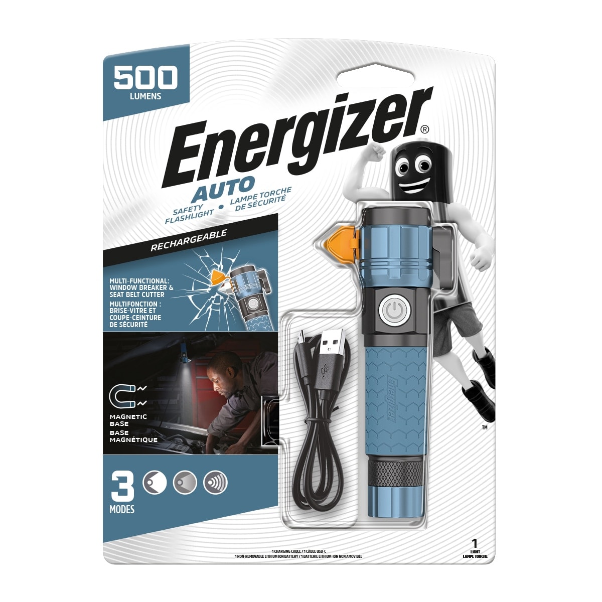 ENERGIZER - Linterna Auto Recargable 500 lm 5000K. - Image 1