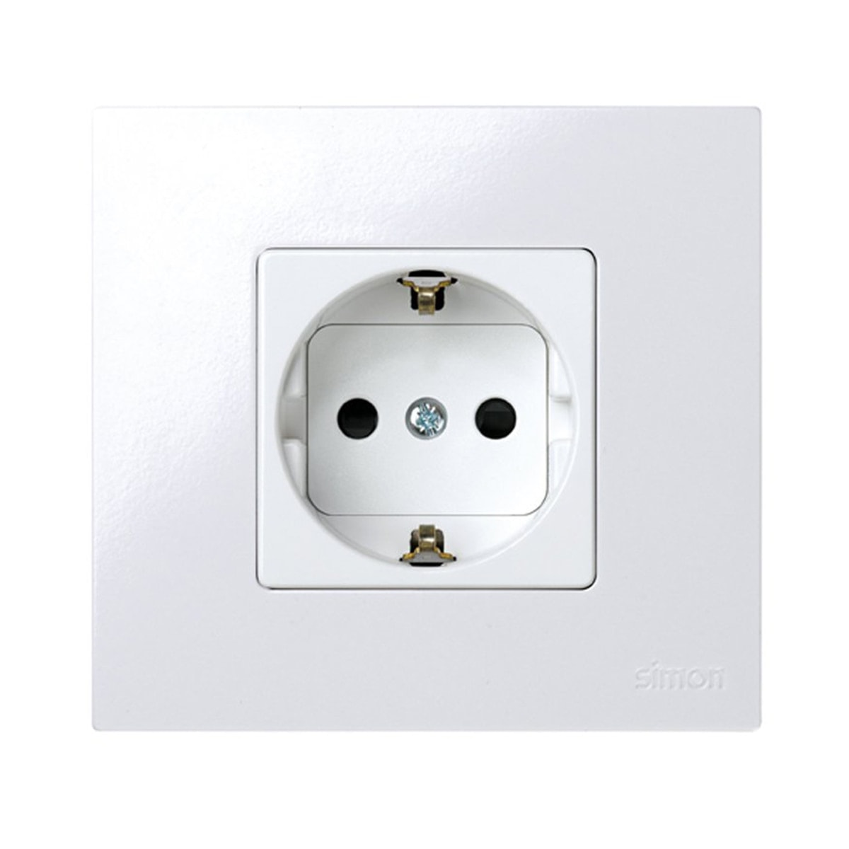 SIMON - Base Enchufe Schuko con Toma de Tierra S27. - Image 1