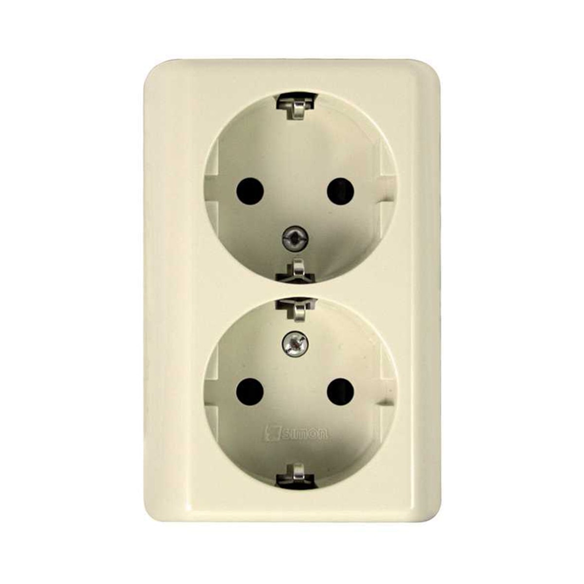 SIMON - Enchufe Doble Monobloc Superficie 16A. - Image 1