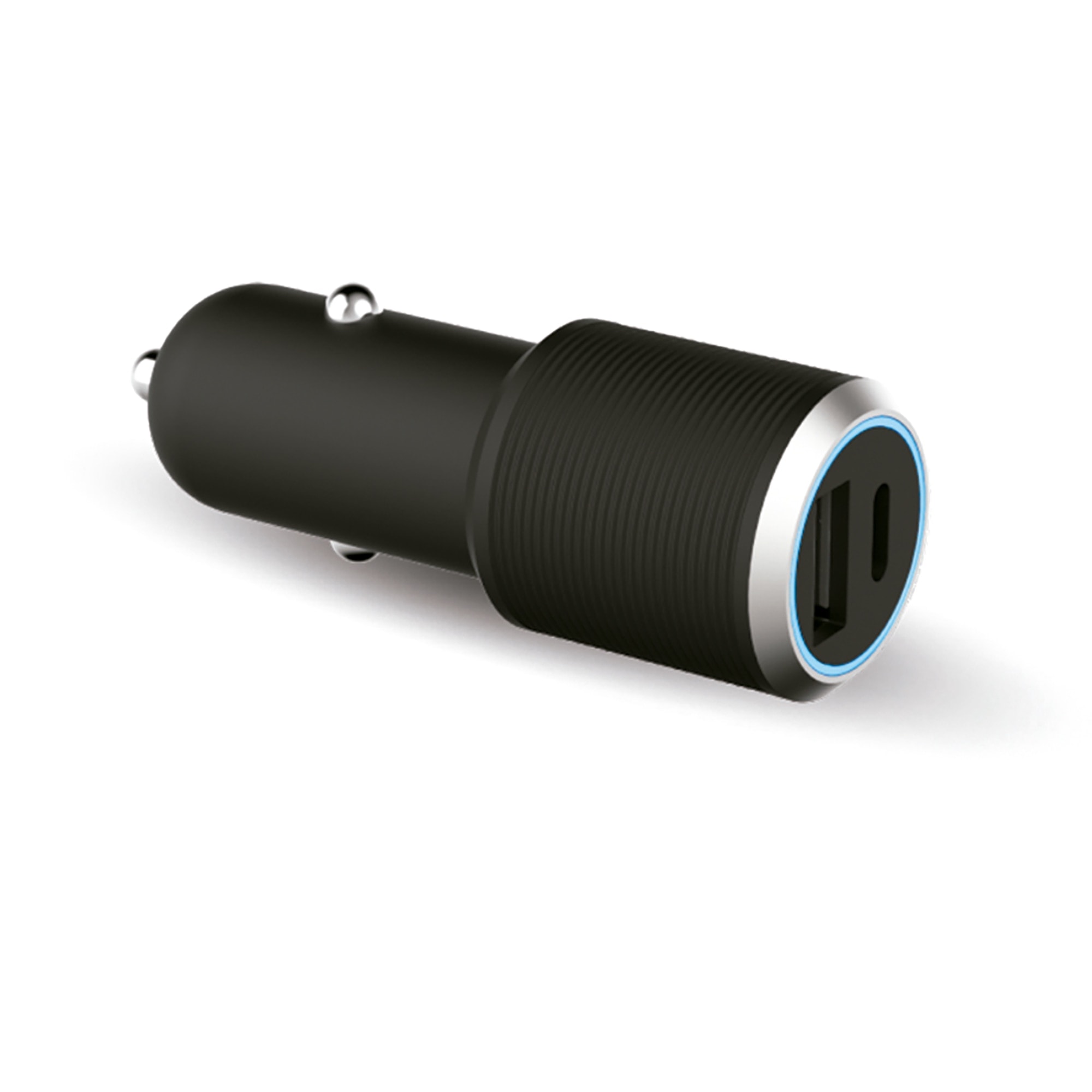 FORCE POWER - Cargador Automóvil Doble USB A+ USB C Power Delivery (12+25W). - Image 1