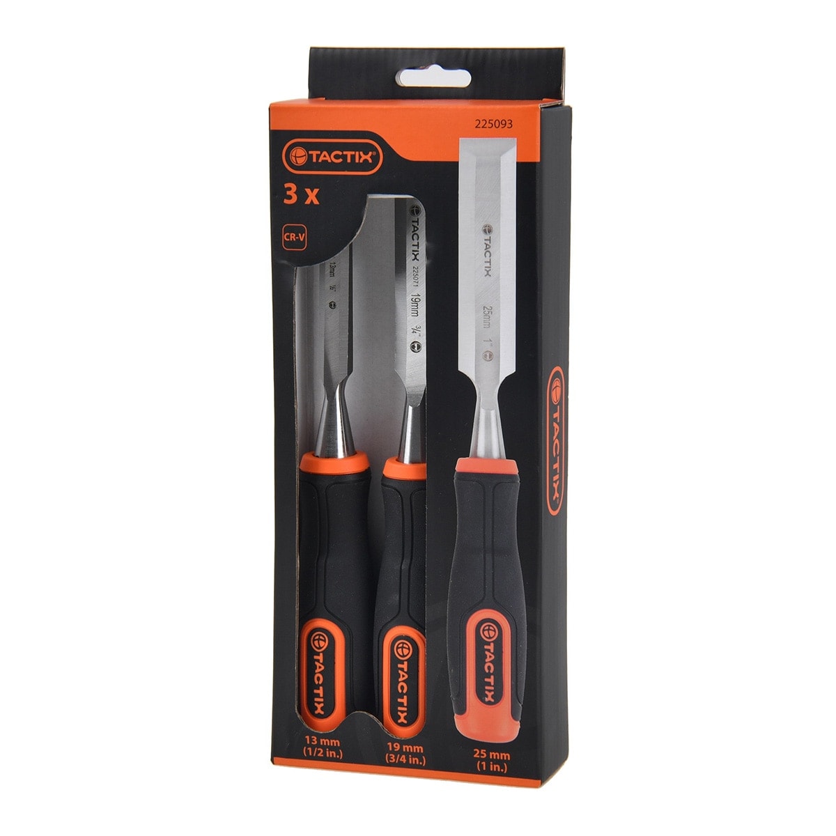 TACTIX - Juego 3 Cinceles para Madera. - Image 1