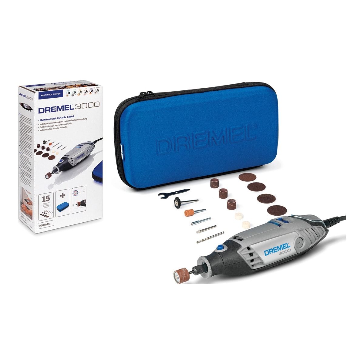 Dremel - Mini Herramienta Eléctrica DREMEL 3000 130 W + 15 Accesorios. - Image 1