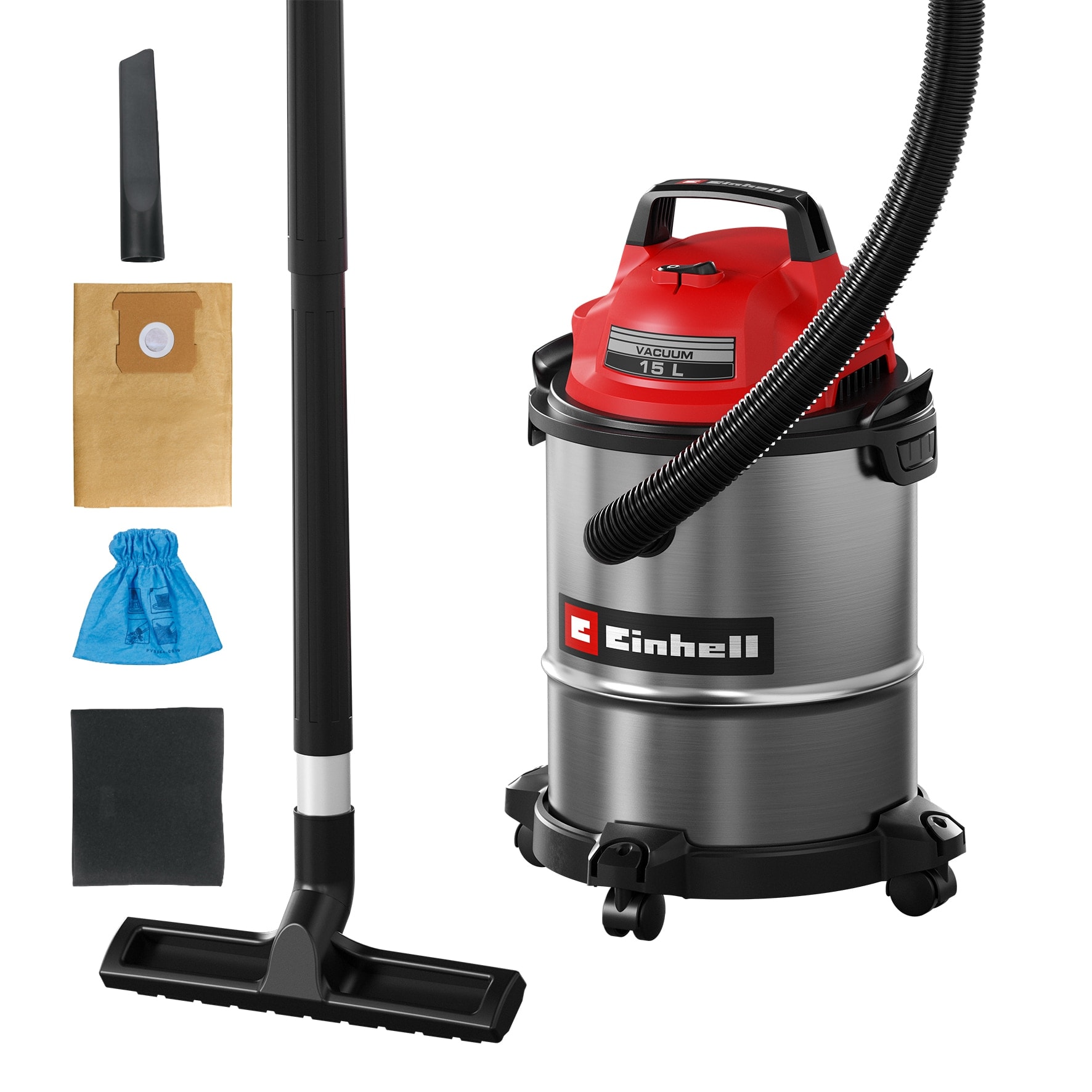 Einhell - Aspirador seco-húmedo inox Einhell TC-VC 1540 S (bajo consumo). - Image 1