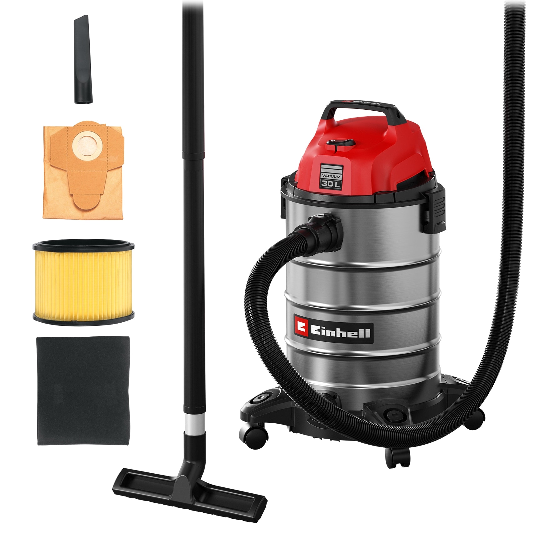 Einhell - Aspirador seco-húmedo inox Einhell TC-VC 3055 S (bajo consumo). - Image 1