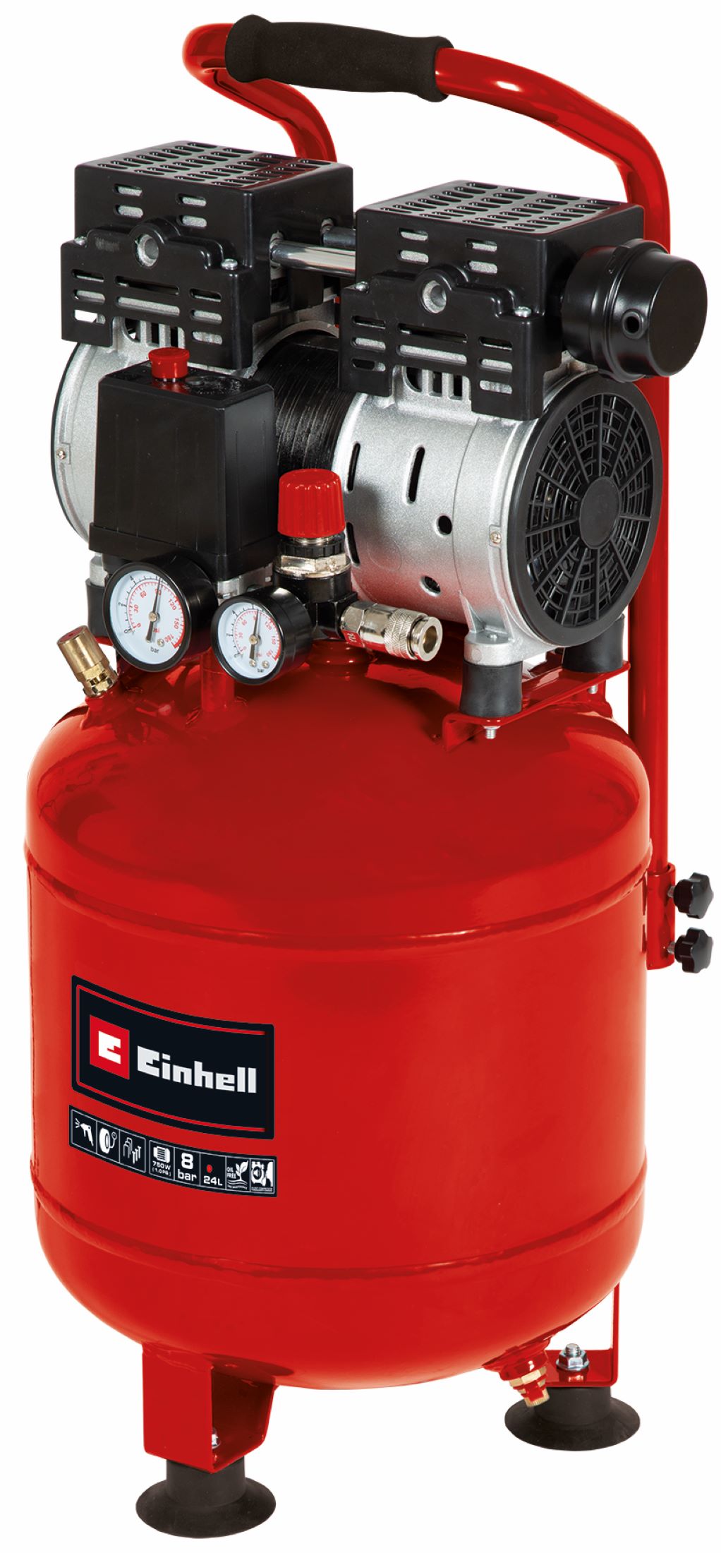 Einhell - Compresor de Aire Silencioso 24 l 750 W 8 bar. - Image 1
