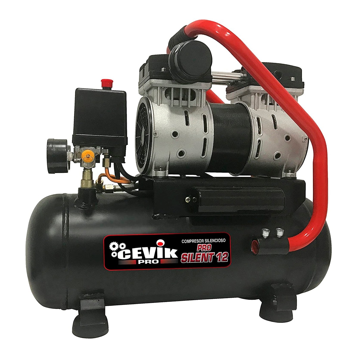 CEVIK PRO - Compresor de Aire Portátil Silencioso 12 litros 1 HP. - Image 1