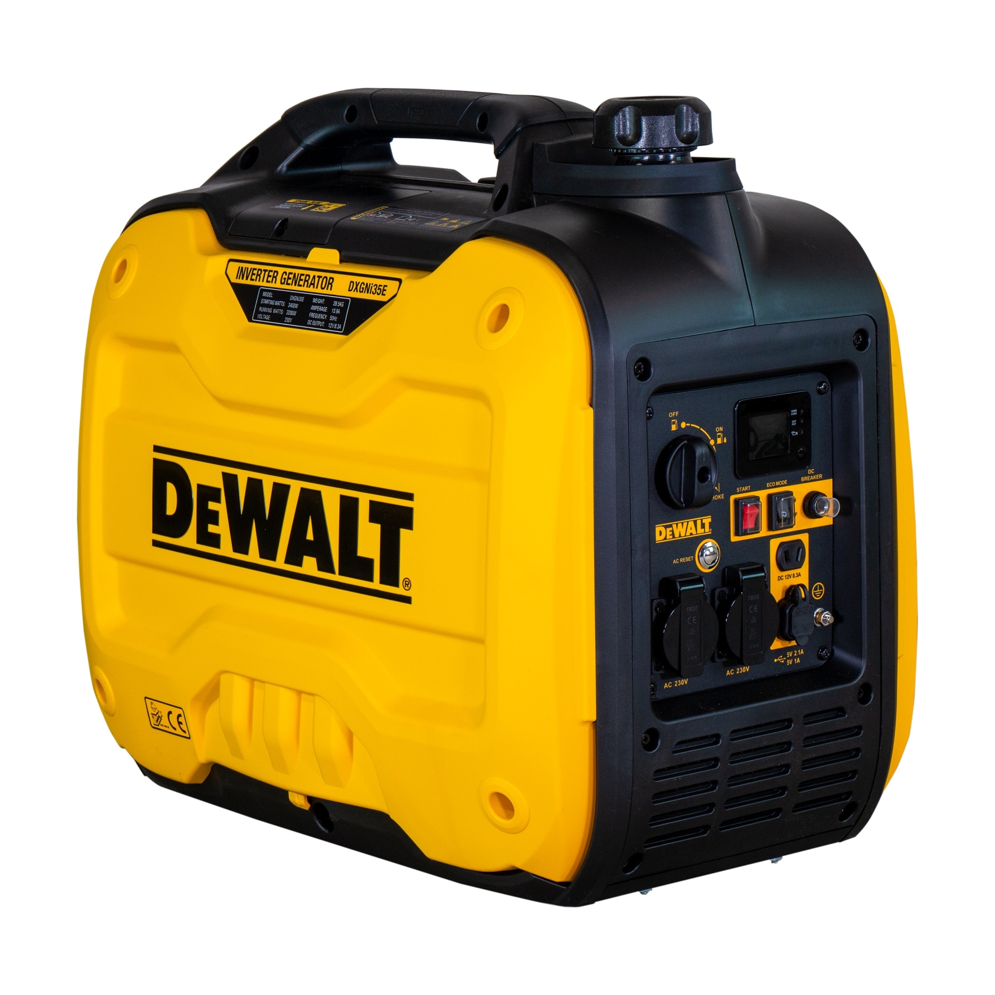 DEWALT - Generador Inverter Monofásico Gasolina 4T 3,2 kW DXGNI35E. - Image 1