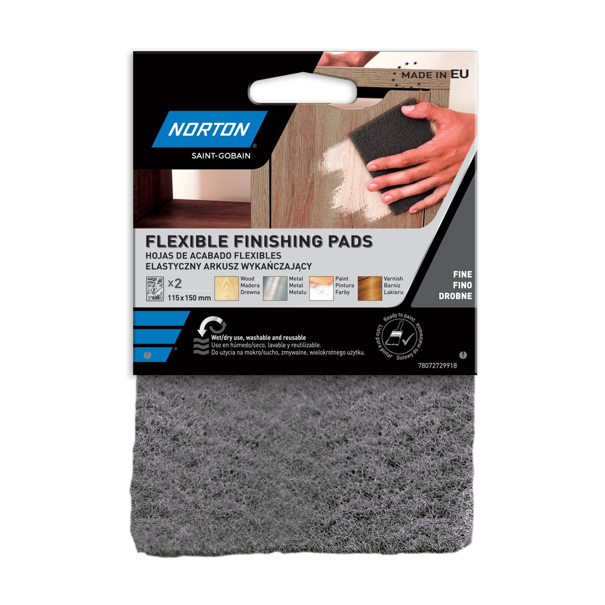 Norton - Hojas de Acabado Flexibles 115 x 150 mm. - Image 1