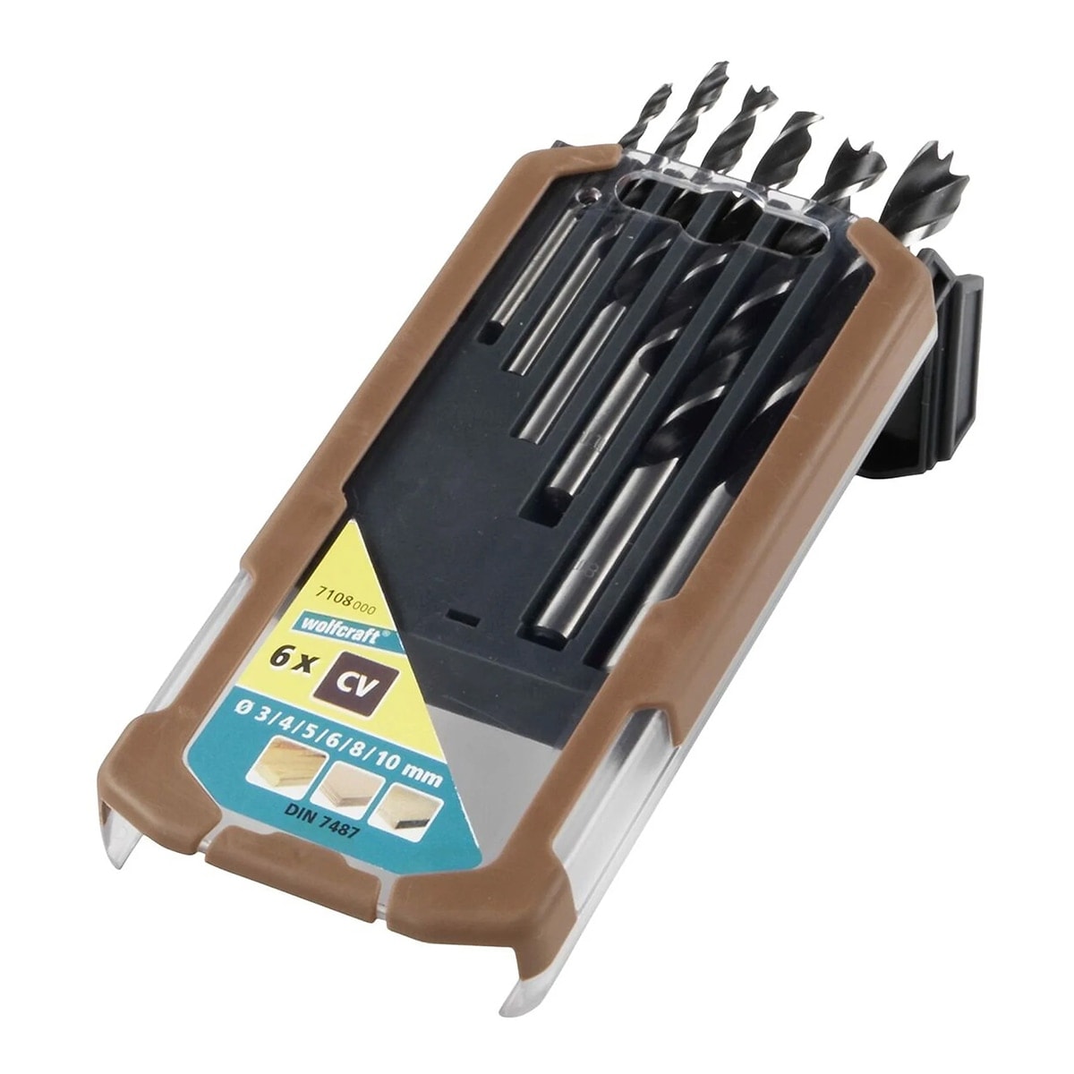 Wolfcraft - Set 6 Brocas Especiales CV para Madera. - Image 1