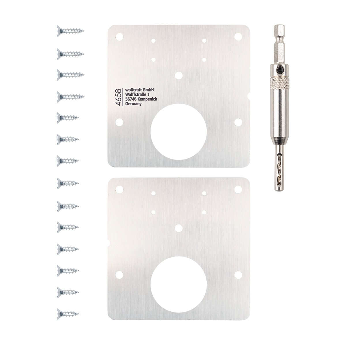 Wolfcraft - Set Reparación Bisagras de Cazoleta 17 Pzas. - Image 1