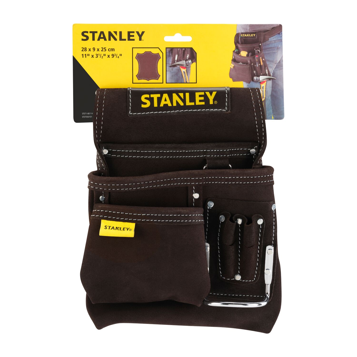 Stanley - Bolsa Cuero Clavos y Martillo. - Image 1