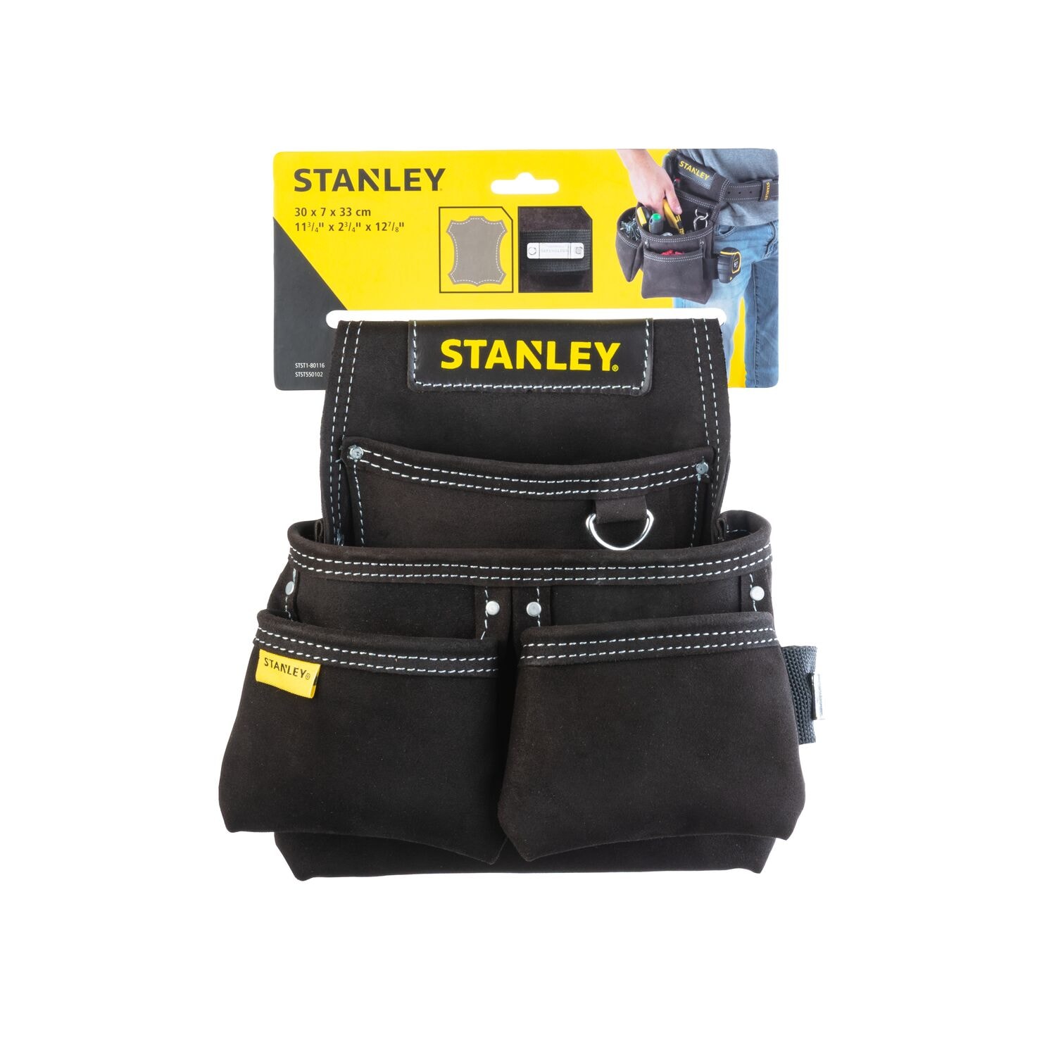 Stanley - Bolsa Cuero Doble Bolsillo Clavos. - Image 1