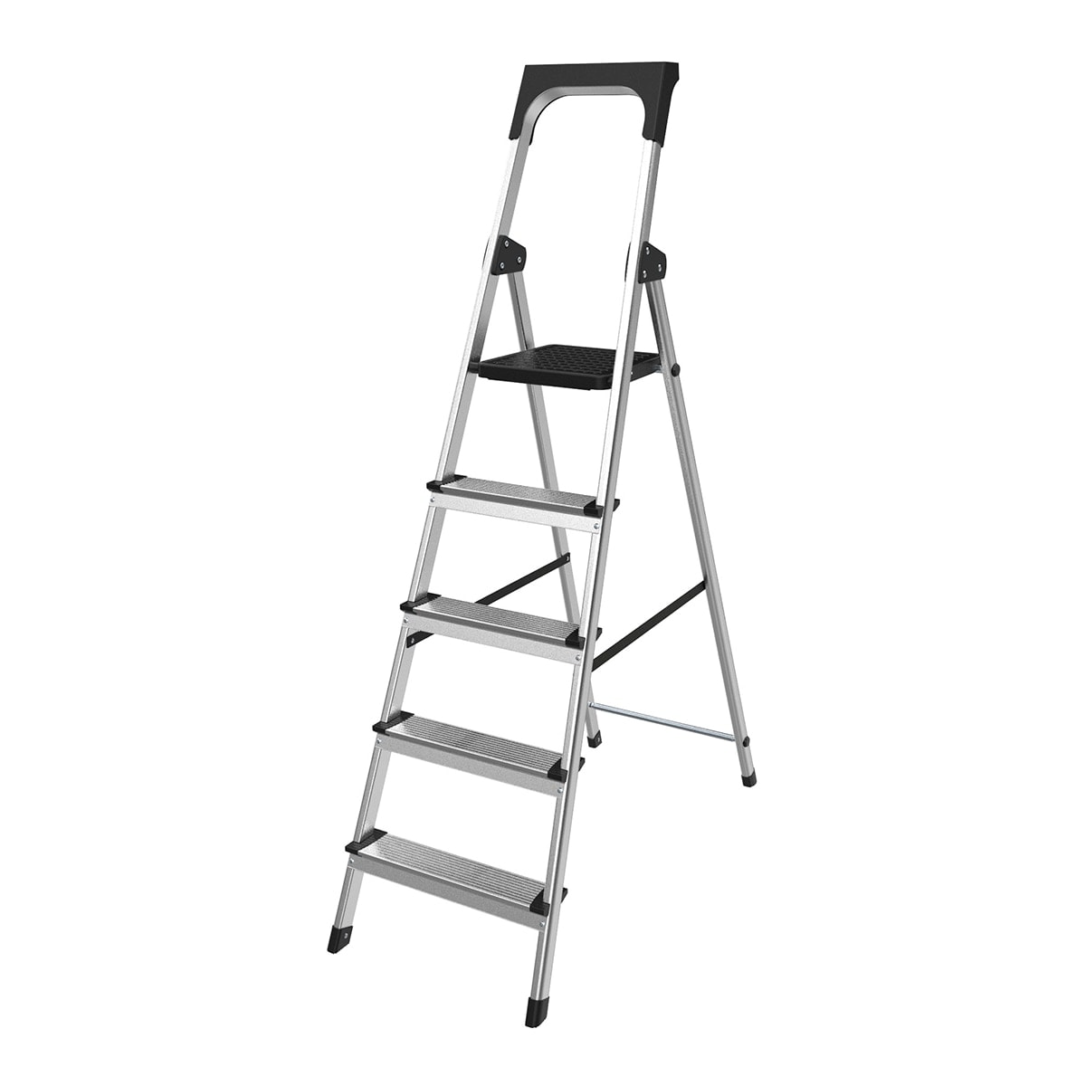 BriCor - Escalera Doméstica Aluminio 5 Peldaños. - Image 1