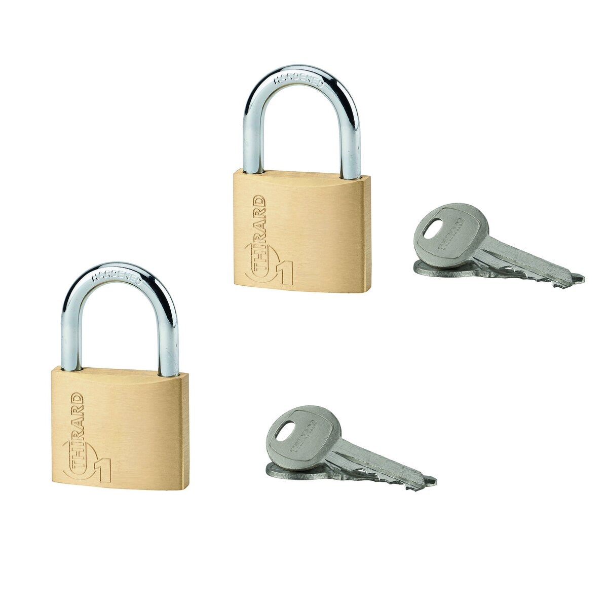 Thirard - Candado Latón Type 1 Protect - Juego 2 Uds. - Image 1