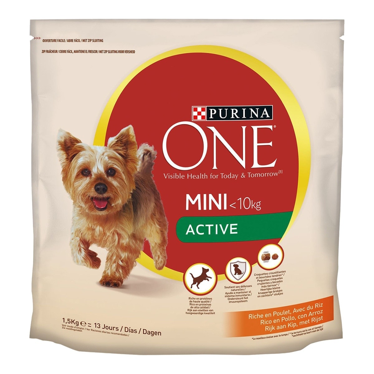 Purina One - Pienso para perros adultos mini Purina One My dog is Active pollo. - Image 1