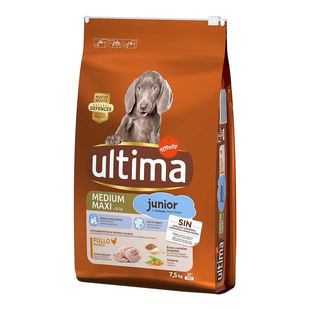 Ultima - Pienso para perros cachorros Ultima Junior Medium-Maxi pollo y arroz. - Image 1