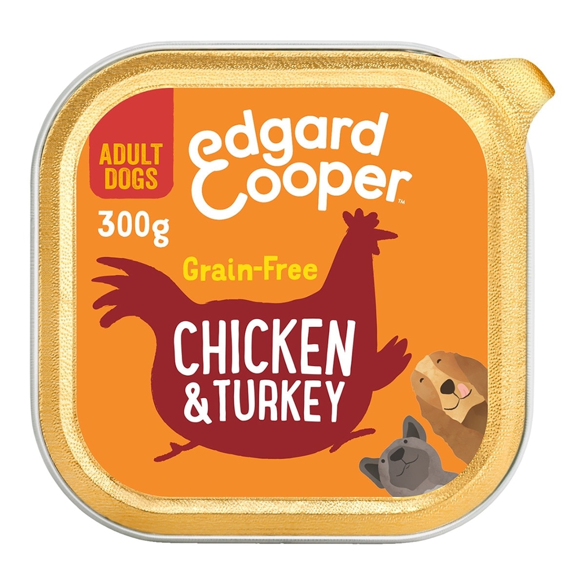 Edgard & Cooper - Comida húmeda para perros adultos Edgard & Cooper paté grain free pollo y pavo. - Image 1