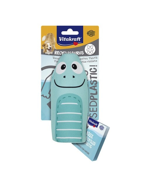 Vitakraft - Juguete Vitakraft para perros Dino con botella interior. - Image 1