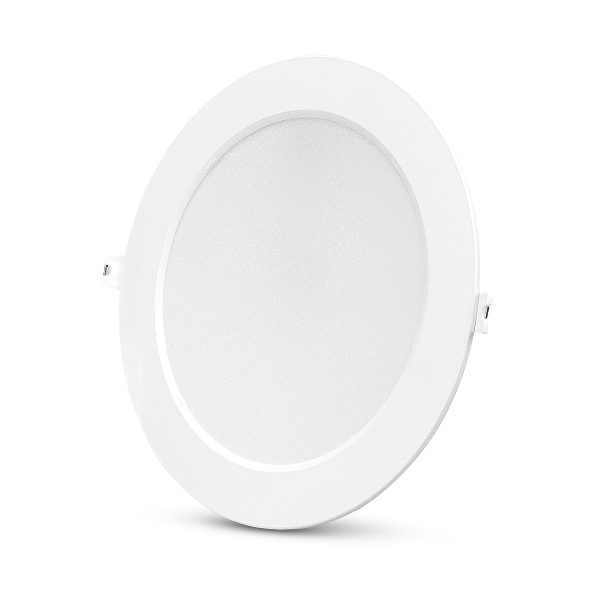 GARZA - Downlight empotrable circular blanco acrílico GARZA extraplano 18W 1950LM 4000K. Pack 1+1. - Image 1