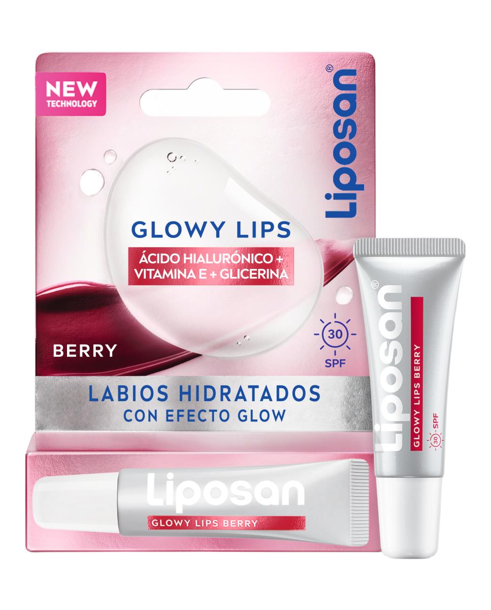 NIVEA - Protector Labial Glowy Berry Lips Clear 4,8 Gr Liposan. - Image 1