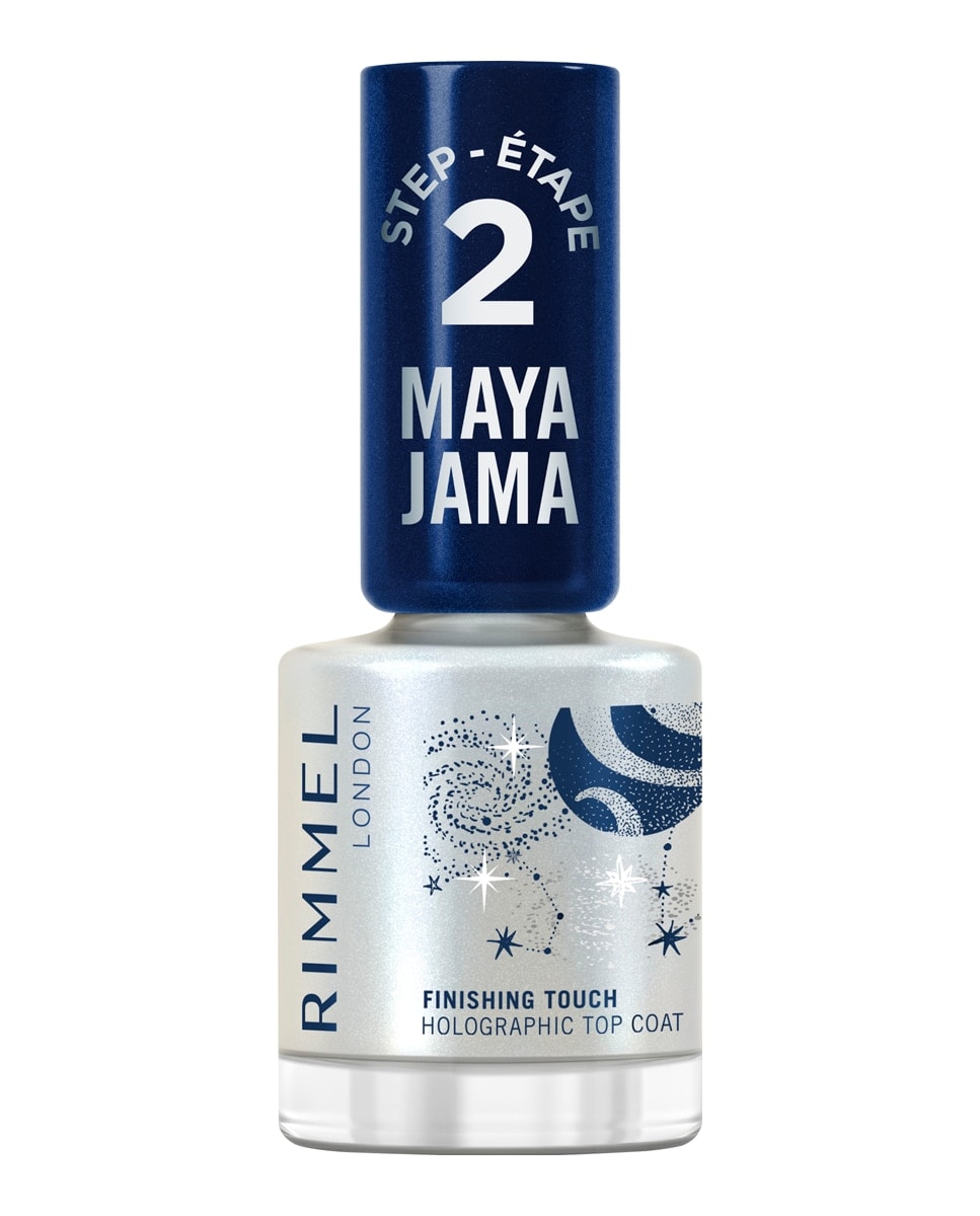 Rimmel - Super Gel Top Coat Rim Maya Jama Nail Top Coat Holographic Rimmel London. - Image 1