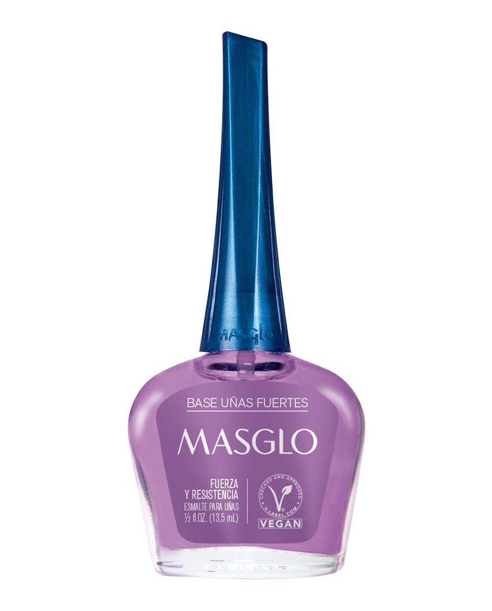 MASGLO - Base de uñas fortalecedora Uñas fuertes 13,5 ml Masglo. - Image 1