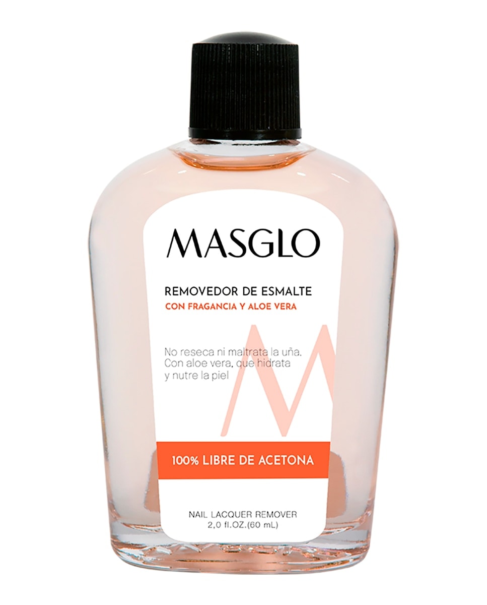 MASGLO - Removedor De Esmalte Tradicional Con Fragancia Y Aloe Vera 60 ml Masglo. - Image 1