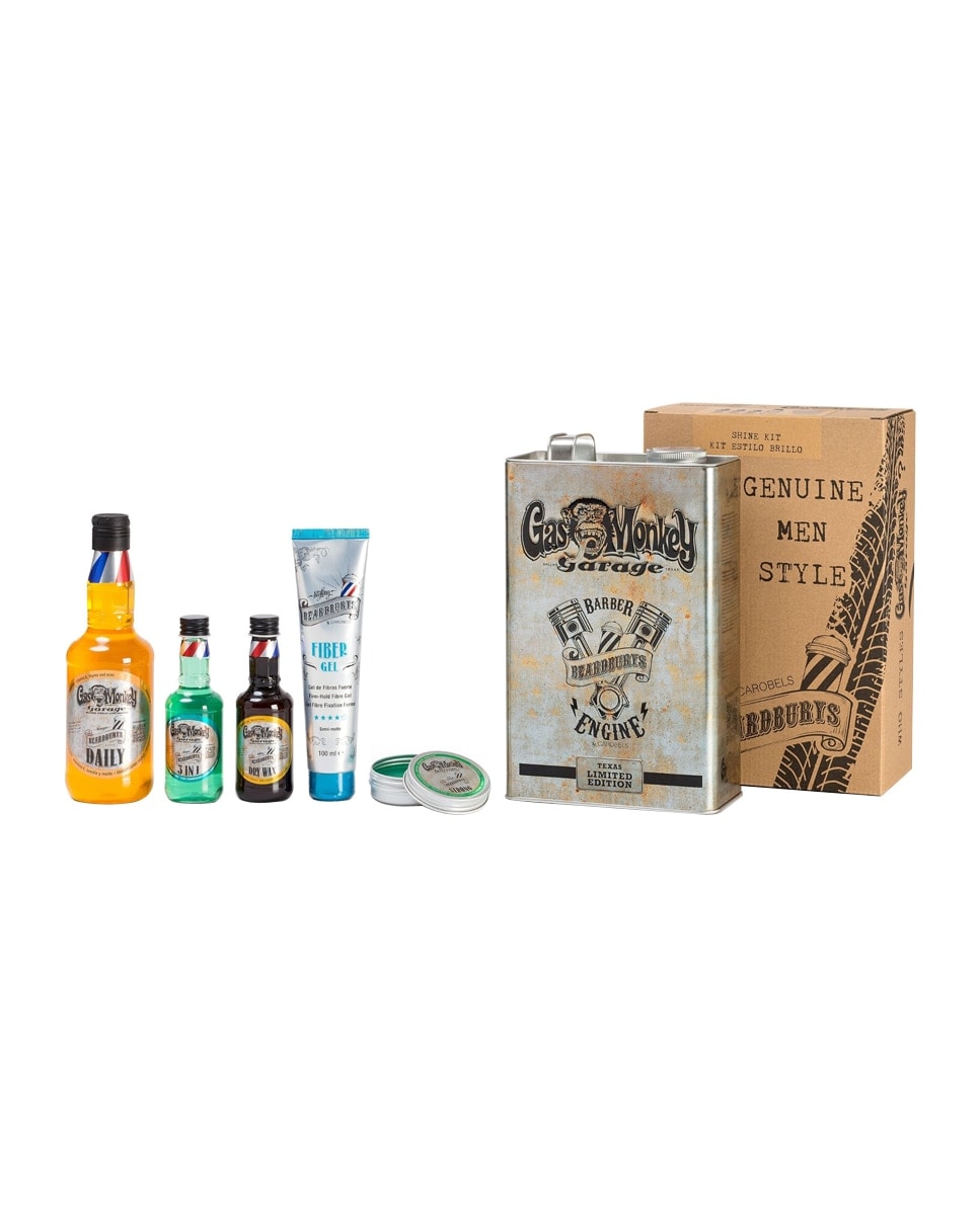 Beardburys - Estuche de regalo el Cuidado del Cabello acabado Brillo Beardburys & Gas Monkey. - Image 1