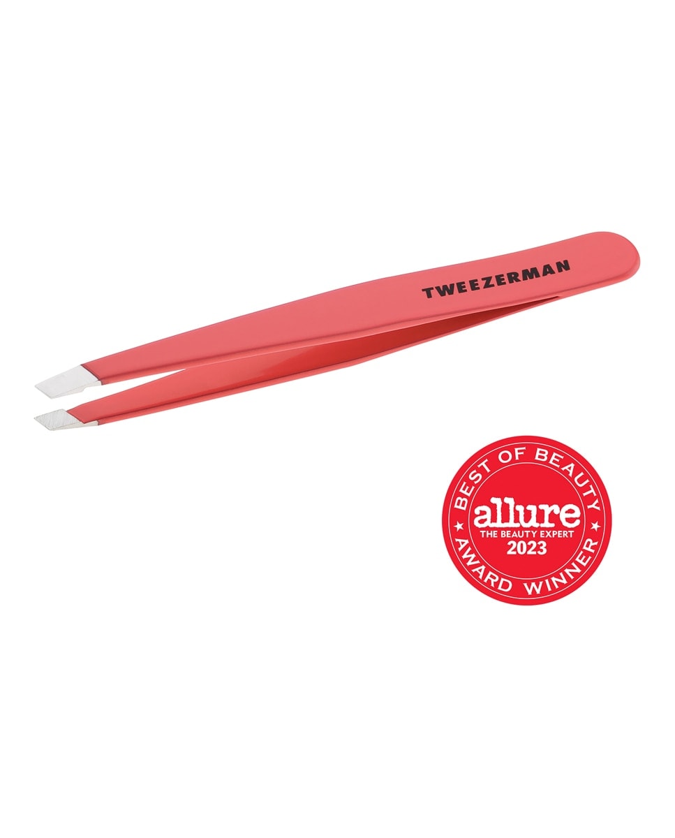 TWEEZERMAN - Pinza de depilar Slant Geranio Tweezerman. - Image 1