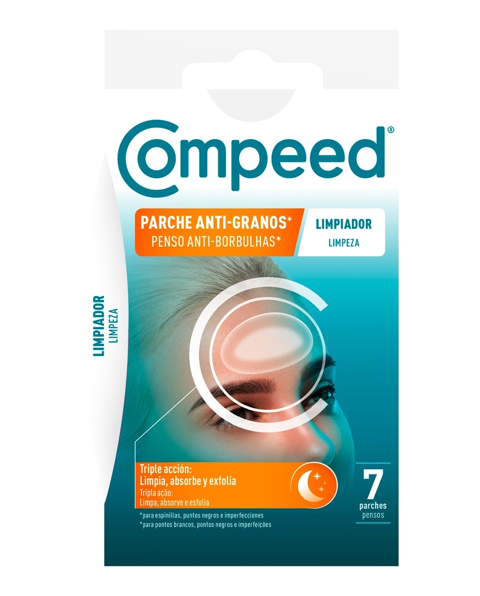 Compeed - Parches anti-granos Limpiador Triple Acción Día 7 uds Compeed. - Image 1