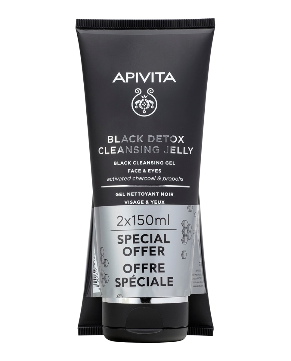 Apivita - Gel Limpiador Detox Negro Apivita. - Image 1
