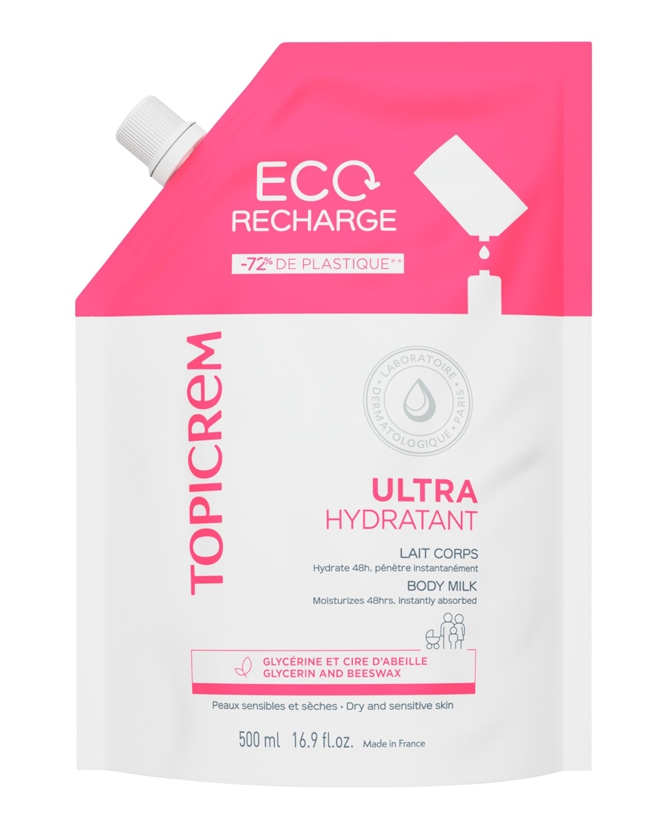 Topicrem - Recarga Leche Ultra-Hidratante Corporal 500 ml Topicrem. - Image 1