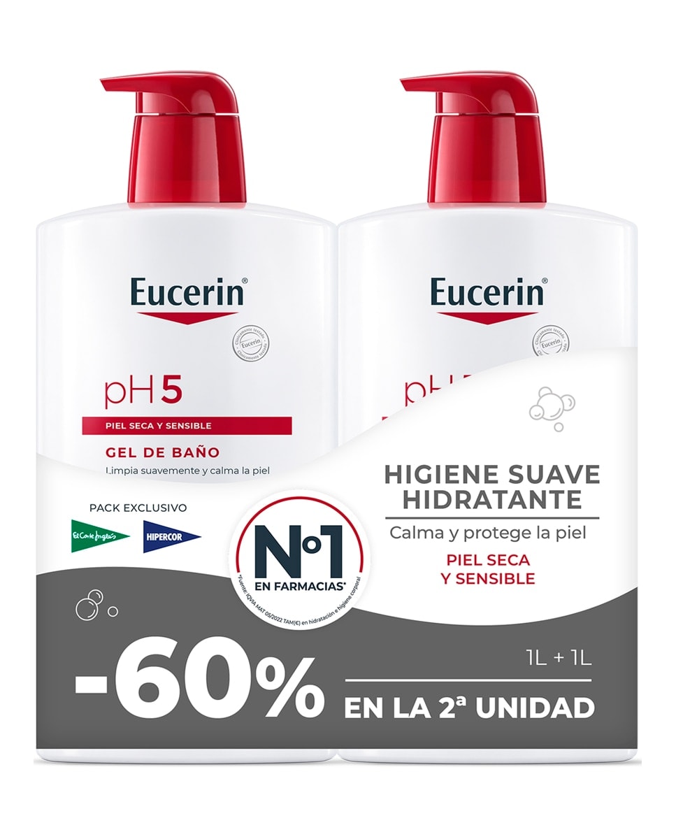 Eucerin® - Duplo Gel de Baño Ph5 Eucerin®. - Image 1