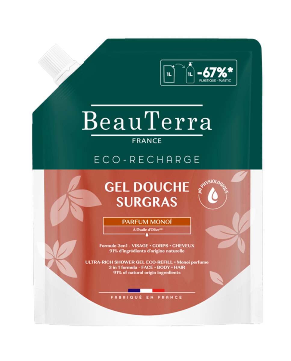 Beauterra - Recarga Gel de Ducha Monoï Beauterra. - Image 1