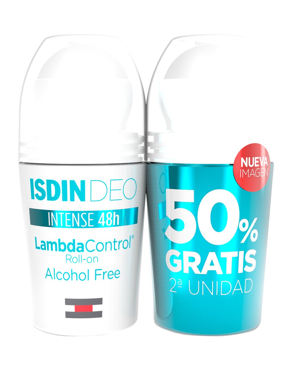Isdin - Duplo desodorante roll-on Lambda Control Isdin. - Image 1