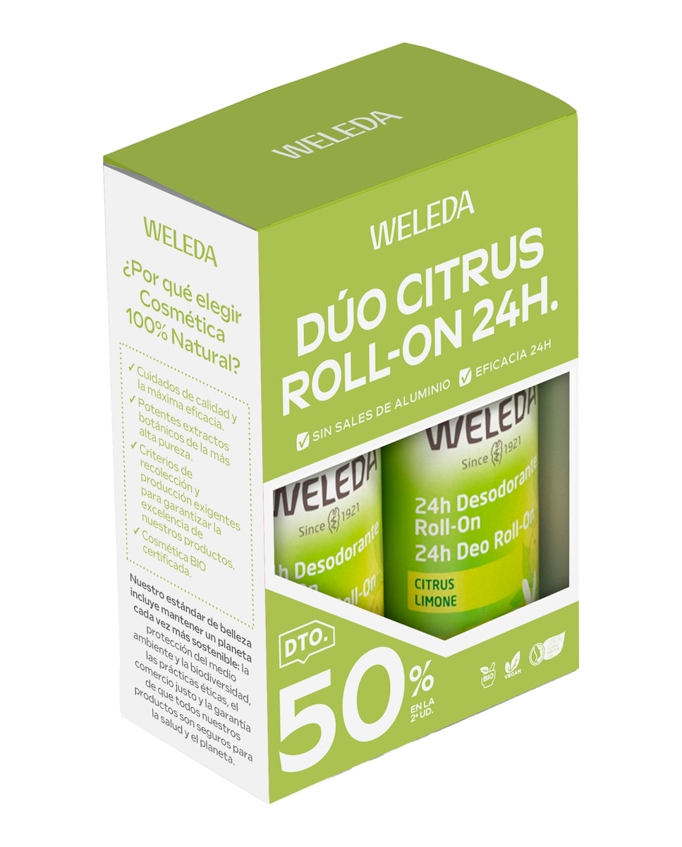 Weleda - Duplo Desodorante Roll-on Citrus Weleda. - Image 1