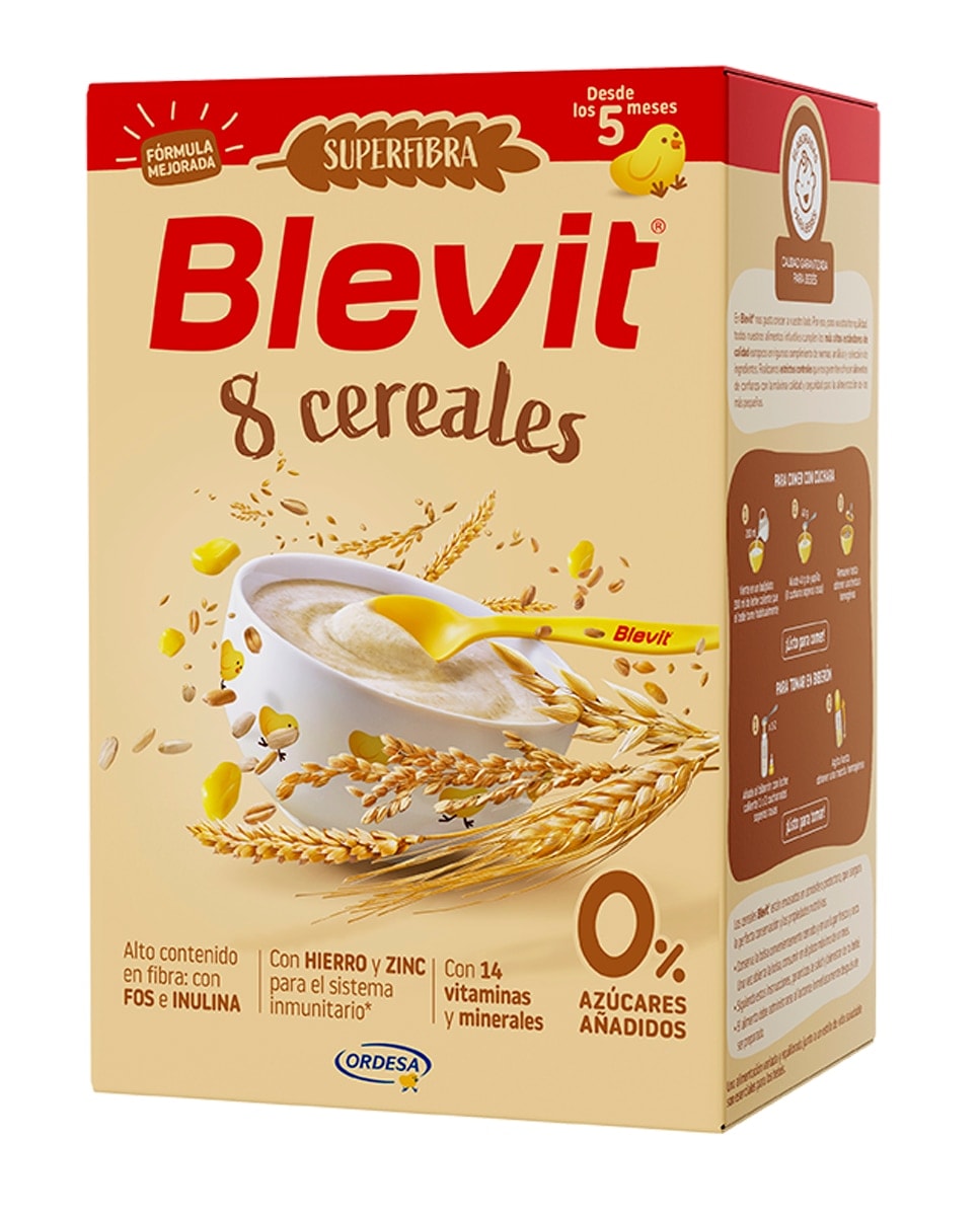 Blevit - Papilla Superfibra 8 Cereales 500 g Blevit. - Image 1