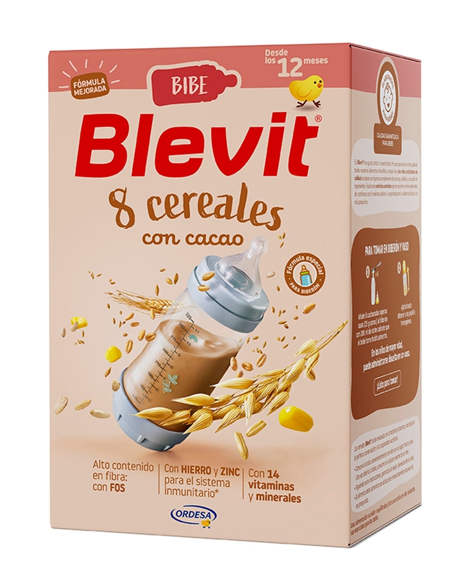 Blevit - Papilla Blevit Bibe 8 Cer y Cacao 500 g Blevit. - Image 1