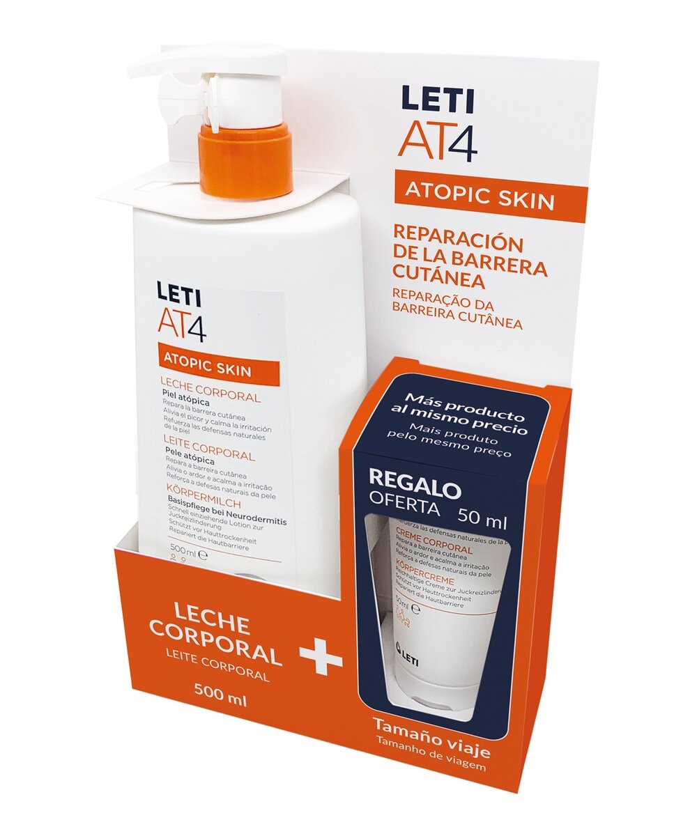 Leti - Leche corporal emoliente-protector Piel Atópica Leti AT4. - Image 1