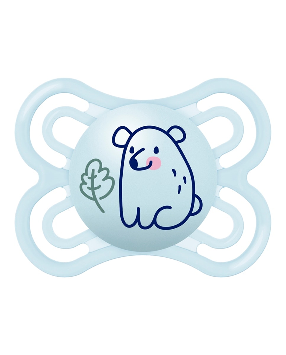 MAM - Chupete Perfect 0+ Silicona Azul MAM. - Image 1