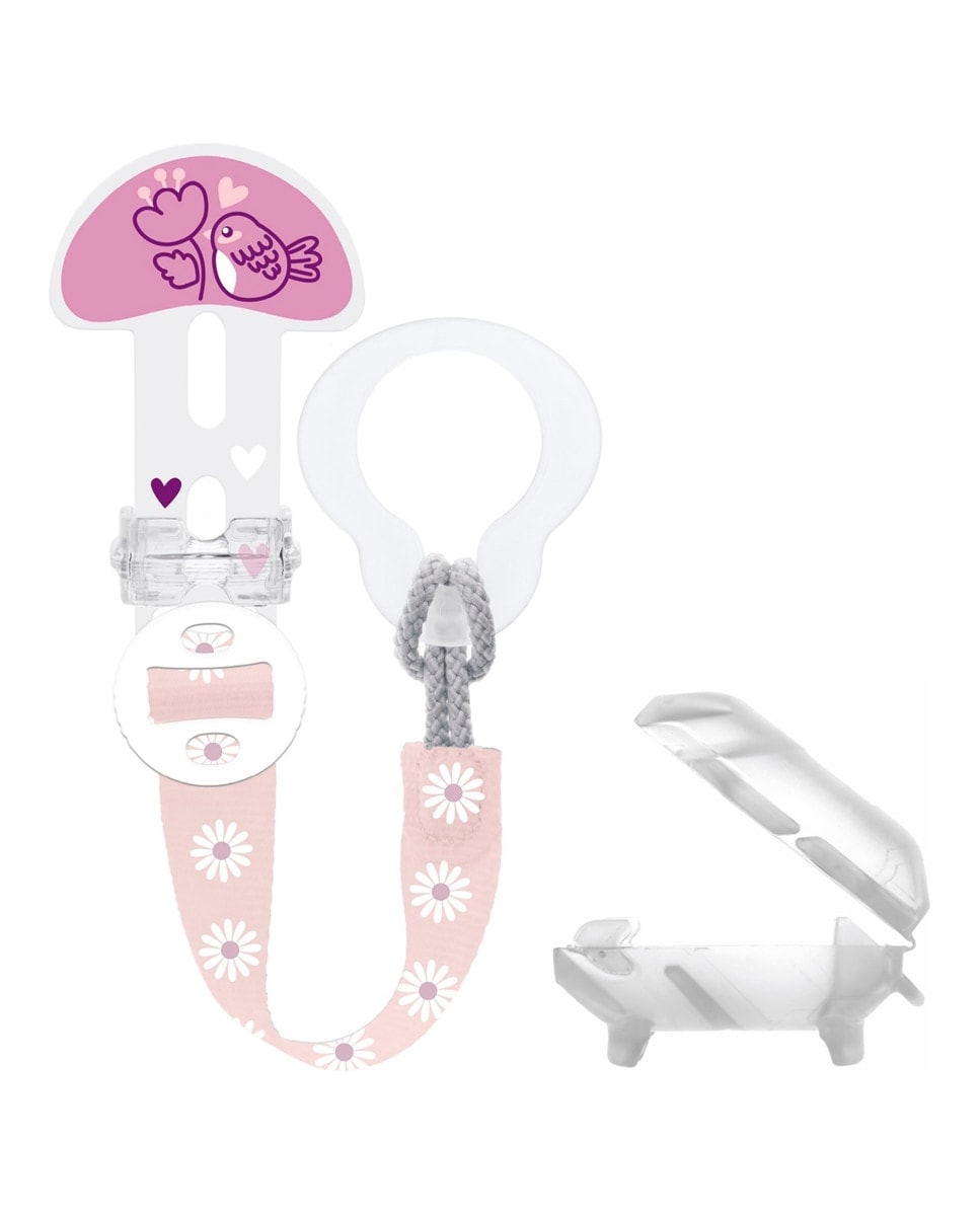MAM - Broche Clip It! & Cover Rosa MAM. - Image 1