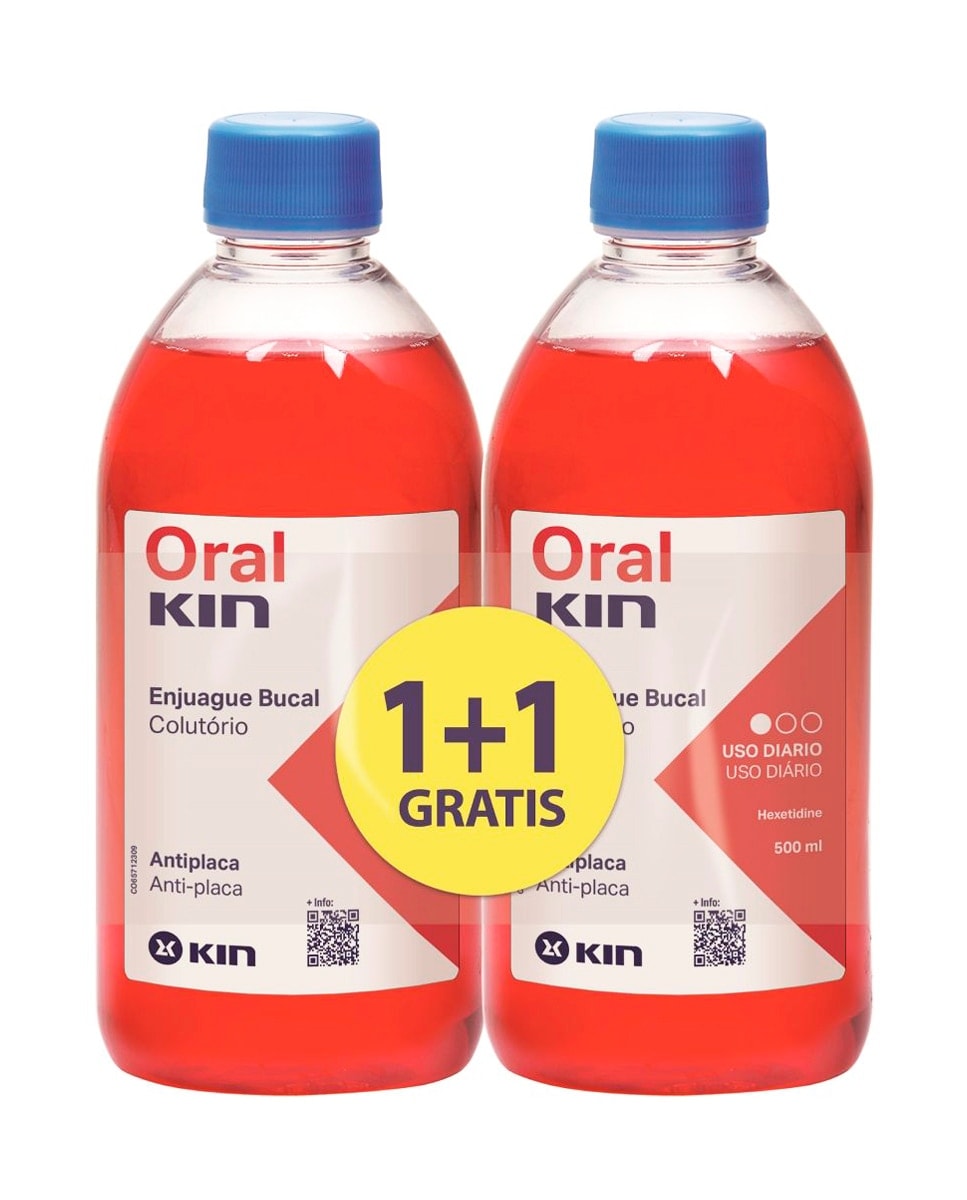 Kin - Pack Enjuague Bucal Oralkin 2 x 500 ml Kin. - Image 1