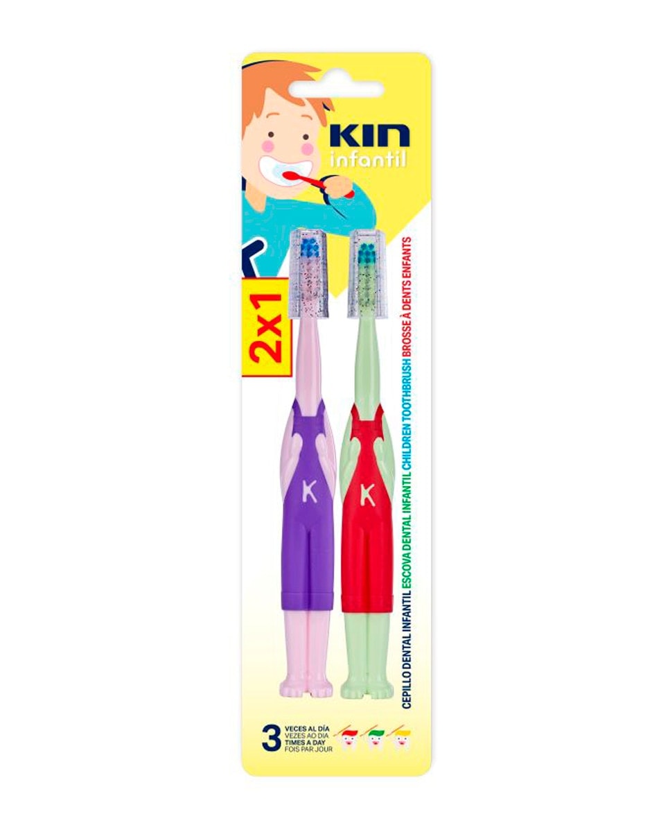 Kin - Pack Cepillo Dental Infantil 2 unid Kin. - Image 1