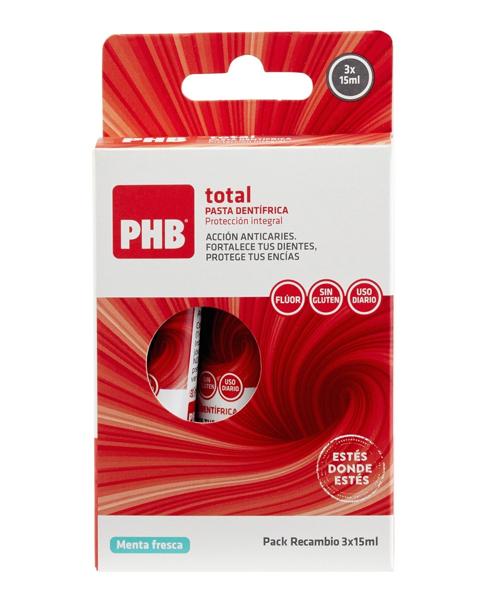 PHB - Pack 3 pastas de dientes Anticaries PHB. - Image 1