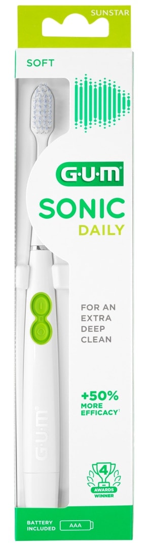 Gum - Cepillo Sónico Gum Sonic Daily Blanco Gum. - Image 1