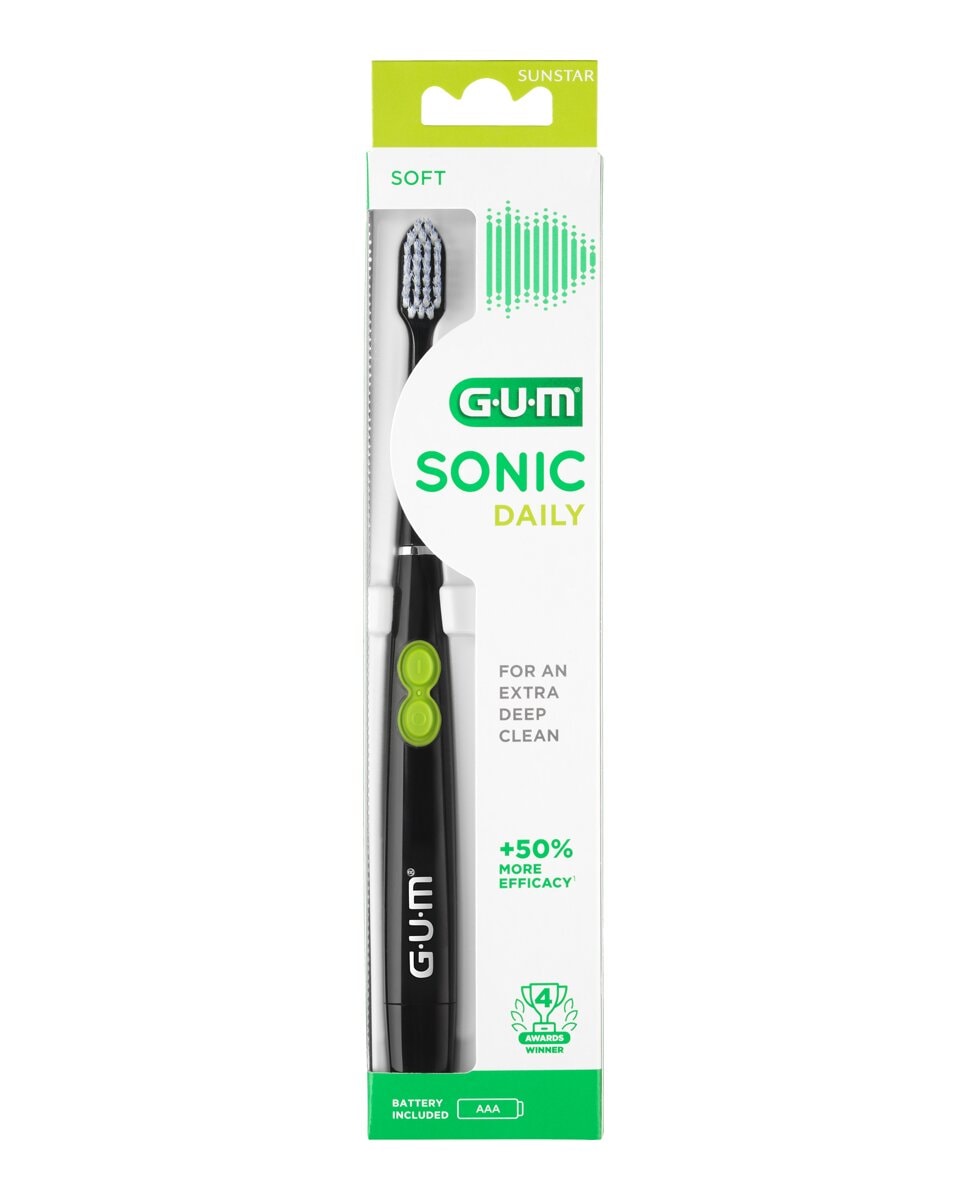 Gum - Cepillo Sónico Sonic Daily Negro Gum. - Image 1